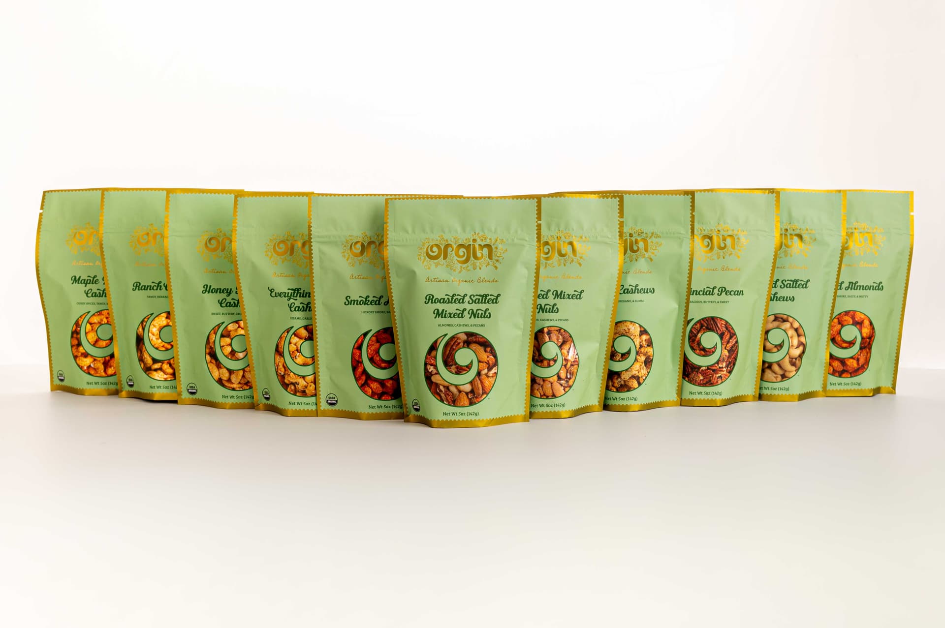 Orgin Organics bag lineup